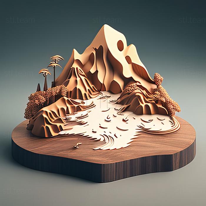 3D model st island (STL)